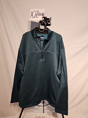 PGA Tour Men's Size 2XL Green Black Quarter Zip Pullover Golf Jacket