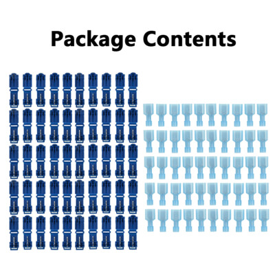 Kabelschuhe Blau | Flachsteckverbinder | Je 50 Stück In Box - Foto 4