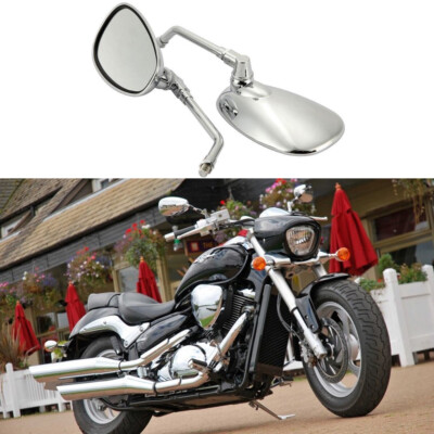 Chrome Motorcycle Side Mirrors For Kawasaki Vulcan 1700 Vaquero