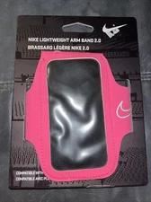 Nike Lightweight Arm Band 2.0 Holder Case Hyper Pink Fits Most Phones