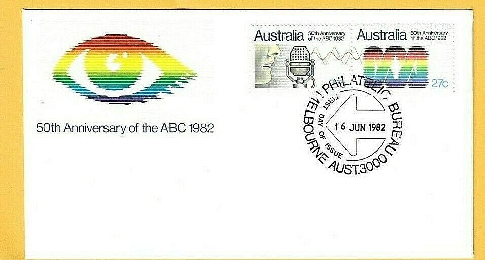 AUSTRALIA - FDC 1982 - 50th ANNIVERSARY OF ABC - Fdi - MELBOURNE Philatelic