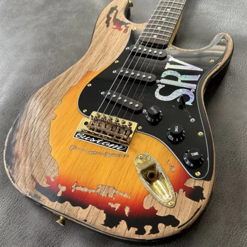 ST SRV Relic Aged Electric Guitar Vintage SSS Pickup USA Warehouse In Stock