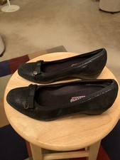 New Munro American 5545 Black Women’s US6M Made in USA Wedge Heel Shoes