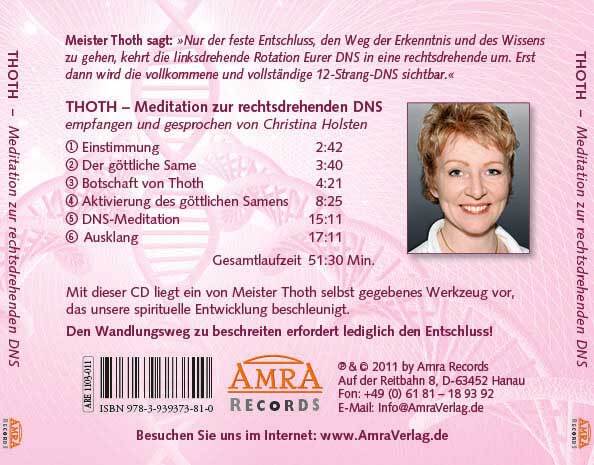 Thumbnail - Thoth - Meditation Zur Rechtsdrehenden Dns, Christina Holsten