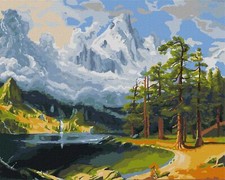 Ideyka Painting by Numbers kit Winter breathing KHO2815