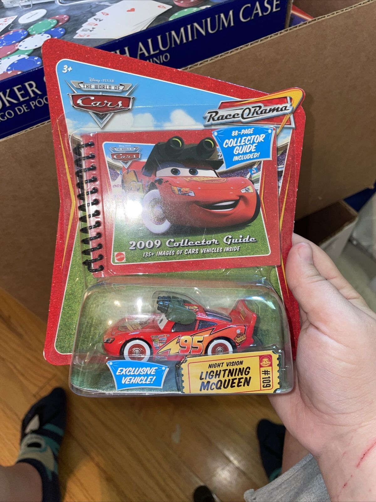 Disney Cars Race-O-Rama Night Vision Lightning McQueen Diecast Car 