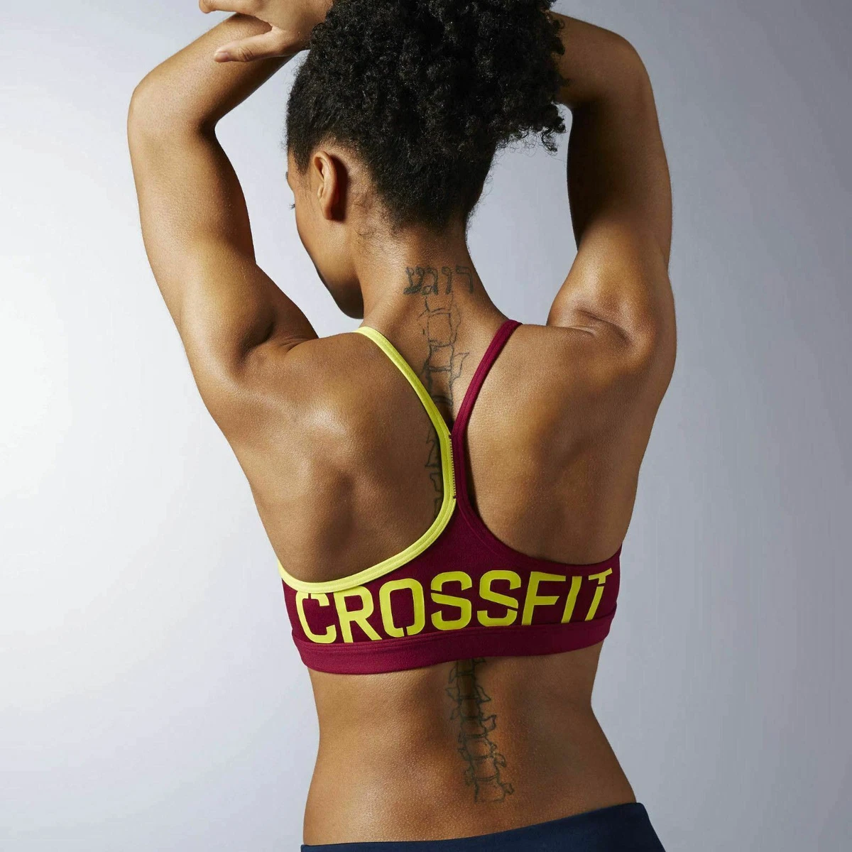 Womens Reebok CrossFit Skinny Graphic Sports Bra