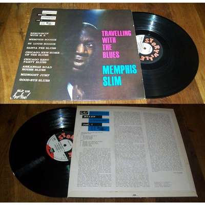 MEMPHIS SLIM - Travelling With The Blues Rare French LP ORG Storyville 60' Blues