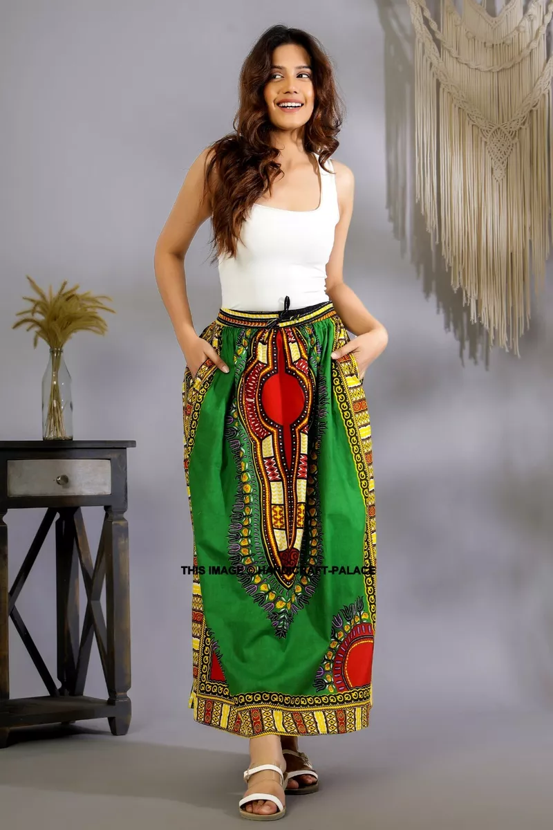 Dashiki top maxi skirt