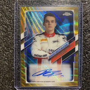 2021 Topps Chrome Formula 1 Auto Gold Refractor 30/50 David Beckmann #CA-DB Auto