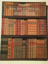 Sotheby's 1988 catalog London - Books, Maps and Manuscripts