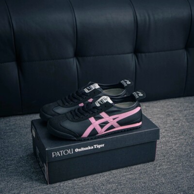 Onitsuka Tiger Mexico 66 Black/Pink Classic Unisex Sneaker