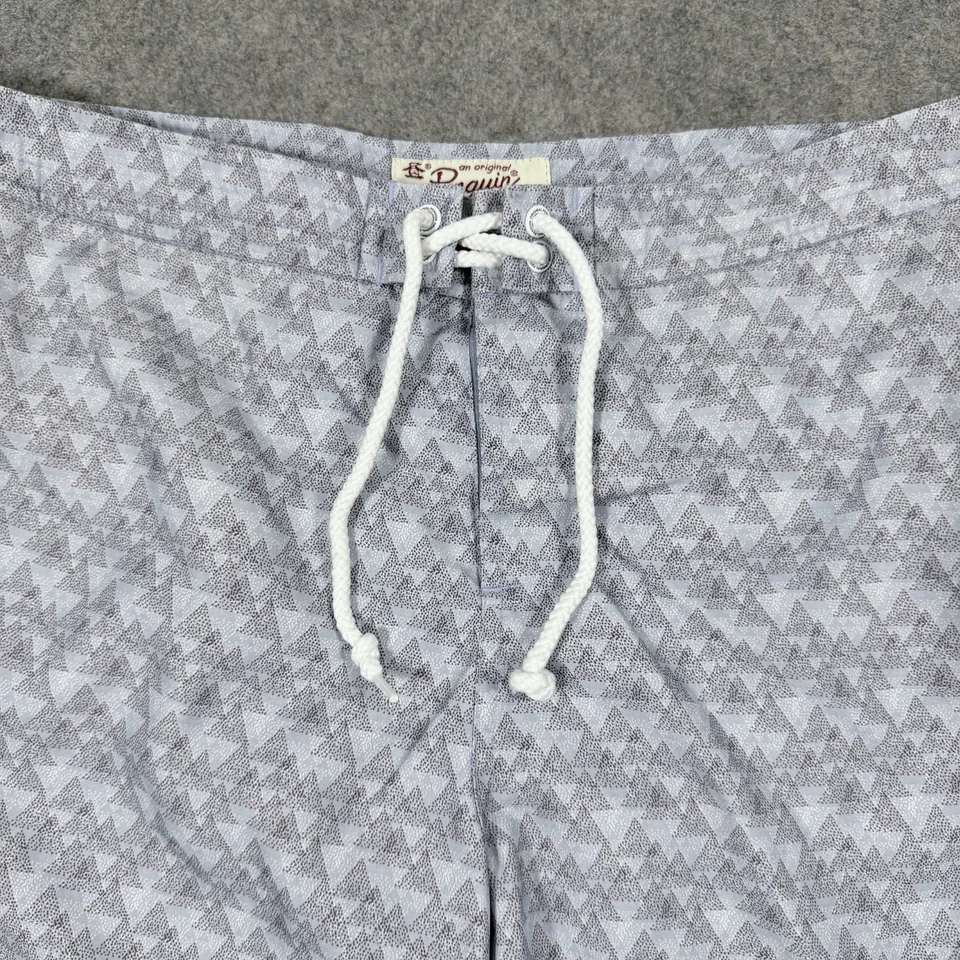 Pantalones cortos de natación informales con cordón Penguin para hombre talla 33 (ajuste real W34xL6) azules Foto 3 de 4