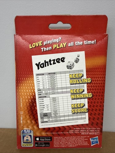 Hasbro Gaming Yahtzee Score Cards 80 Score Card Replacement Pack New Official  - Picture 2 of 2