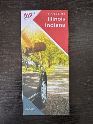 AAA Road Map-The Map of Illinois and Indiana - State Series -2023