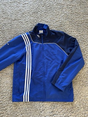 Vintage Adidas Trainingsjacke Herren Blau / Retro Trackjacket Sportjacke Gr M
