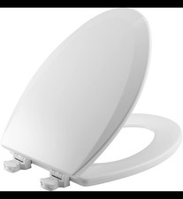 Bemis 500 EC 390 Lift-Off Wood Elongated Toilet Seat, Cotton White Pack of 1