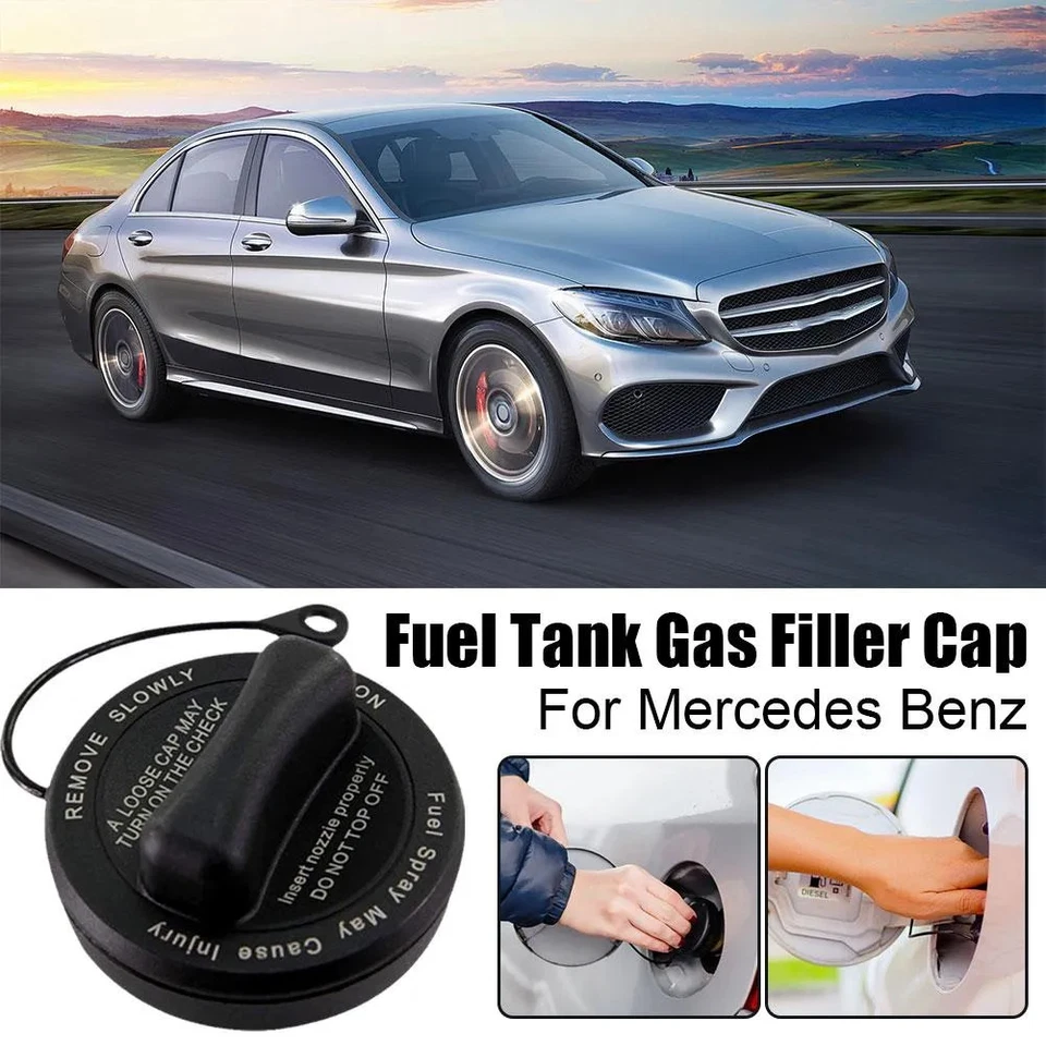 Tapa de llenado de gasolina del tanque de combustible 2214700605 para Mercedes-Benz C CL CLS E G GLK S SL SLK Foto 2 de 4