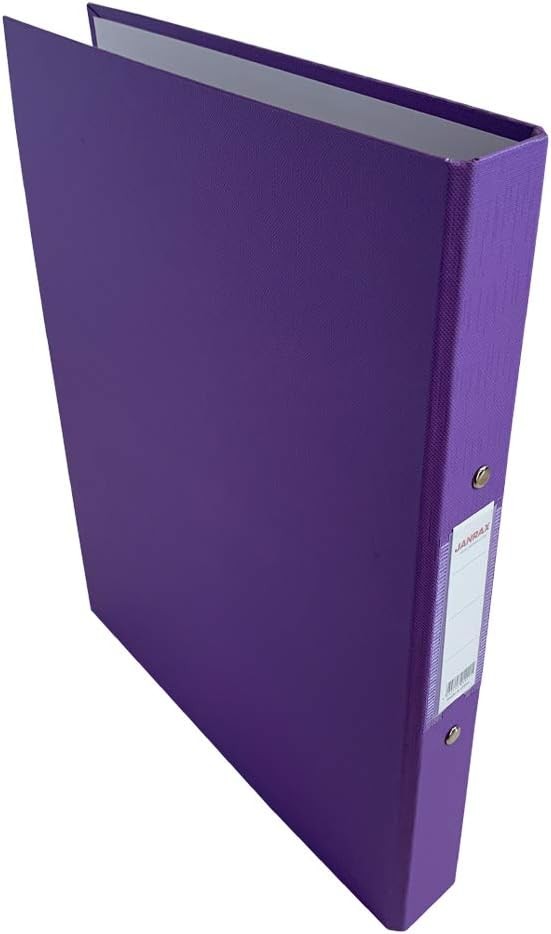 A4 Purple Paper Over Board Ring Binder by Janrax