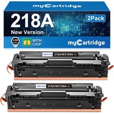 HP 218A Black Toner Cartridges 2-Pack for Color LaserJet Pro 3301fdw