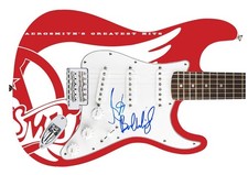 Aerosmith Signed Fender Custom Graphics Greatest Hits Album Photo Guitar