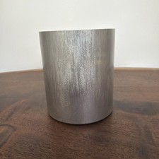 3"x 3.5" Candle Making Aluminum Pillar Mold Flat Top Seamless 10oz w/ Wick Hole