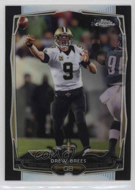 2014 Topps Chrome Black Refractor 173/299 Drew Brees #17 1k4v