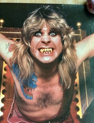 Ozzy Osbourne Speak Of The Devil Throne Poster 1982, Western
