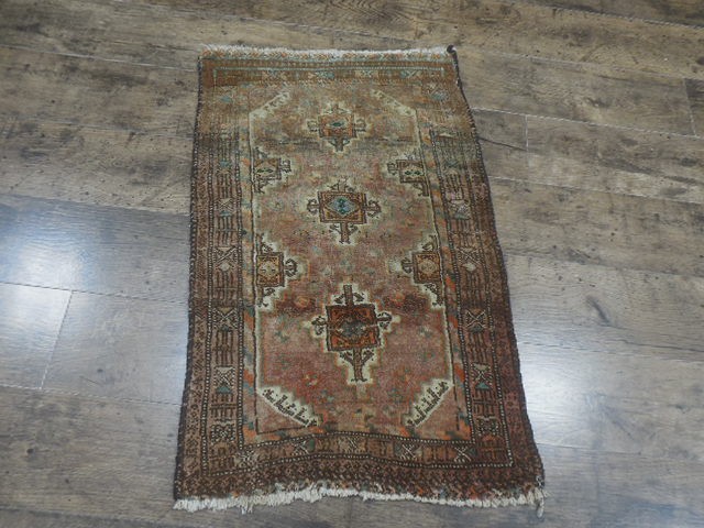 Authentic Vintage Turkish Rug,Geometric Turkish Anatolian Rug 1.9x2.9 Ft