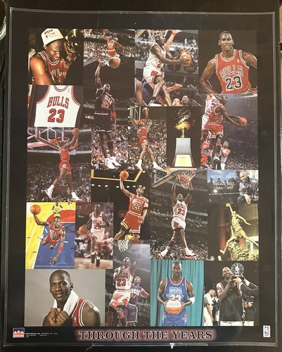 1998 STARLINE INC. Michael Jordan Chicago Bulls 16x20 Laminated Color Poster - 第 1/1 張圖片