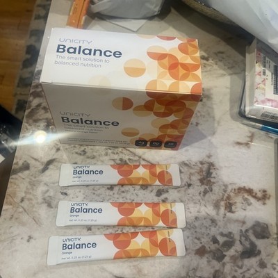 UNICITY Balance Cholesterol Support Drink Mix 30 Stick Pack (ORANGE) Exp 06/2026