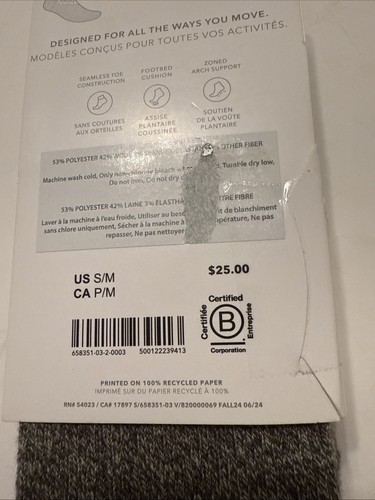 ATHLETA PERFORMANCE -WOOL CREW SOCK 🧦 NEU. DAMEN 1 PAAR SM - Bild 6 von 11