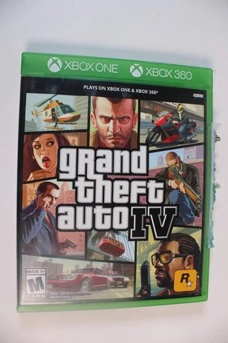 Grand Theft Auto IV GTA 4 (Microsoft Xbox 360 & Xbox One, 2017) w/ Map & Insert