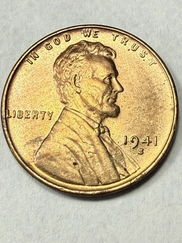 * 1941-S RED BU LINCOLN CENT (UPGRADE THAT SPOT IN YOUR SET)- PRICED TO SELL 🔥*