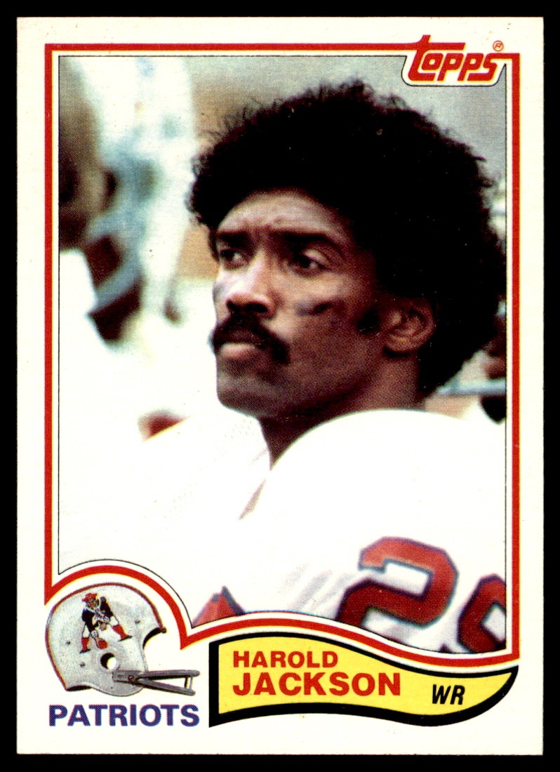 1982 Topps Harold Jackson New England Patriots #154