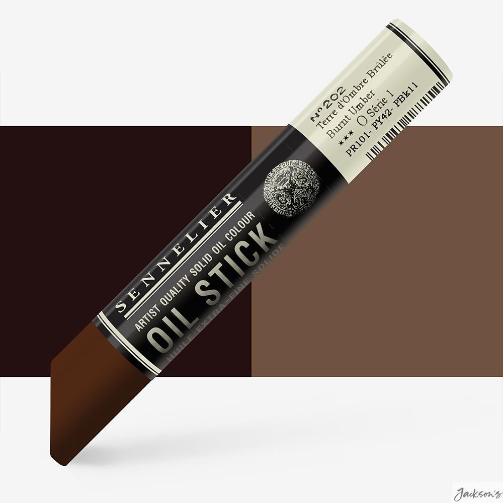 Sennelier Oil Stick Artist Oil Paint 38ml Burnt Umber Drawing Painting