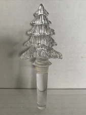 Crystal Glass Wine Bottle Stopper Christmas Tree