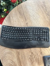 Microsoft Wireless Comfort Keyboard 5050 Ergonomic Black No Mouse/Dongle