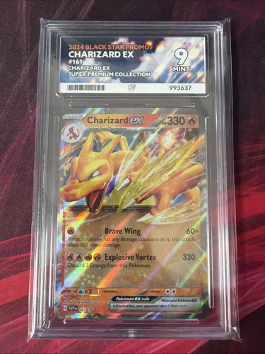 2024 Pokemon Charizard ex 161 Black Star Promo ACE 9 Mint Graded