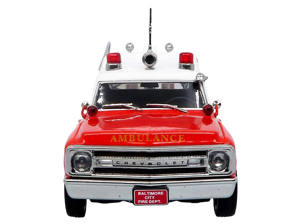 1969 Chevrolet C-10 Ambulance "Baltimore City Fire Department" White and Red "5 - Image 4 of 4