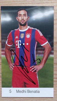 Medhi Benatia -- signiert -- Autogrammkarte Bayern AK 14-15 2014-15 2014-2015