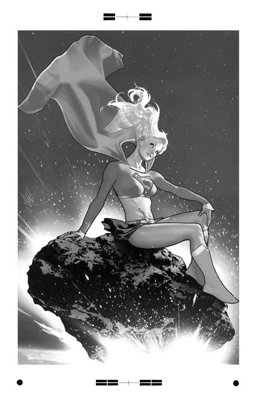 Adam Hughes Supergirl #23 Rare Large Production Art Cover