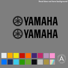 2x Yamaha Sticker Decal Motorcycle Boat Window Tank Wheel Bike yz yzf fzr r1 r6