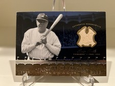 BABE RUTH 2008 GAME USED WORN JERSEY MATERIAL MEMORABILIA SWATCH FABRIC UDA