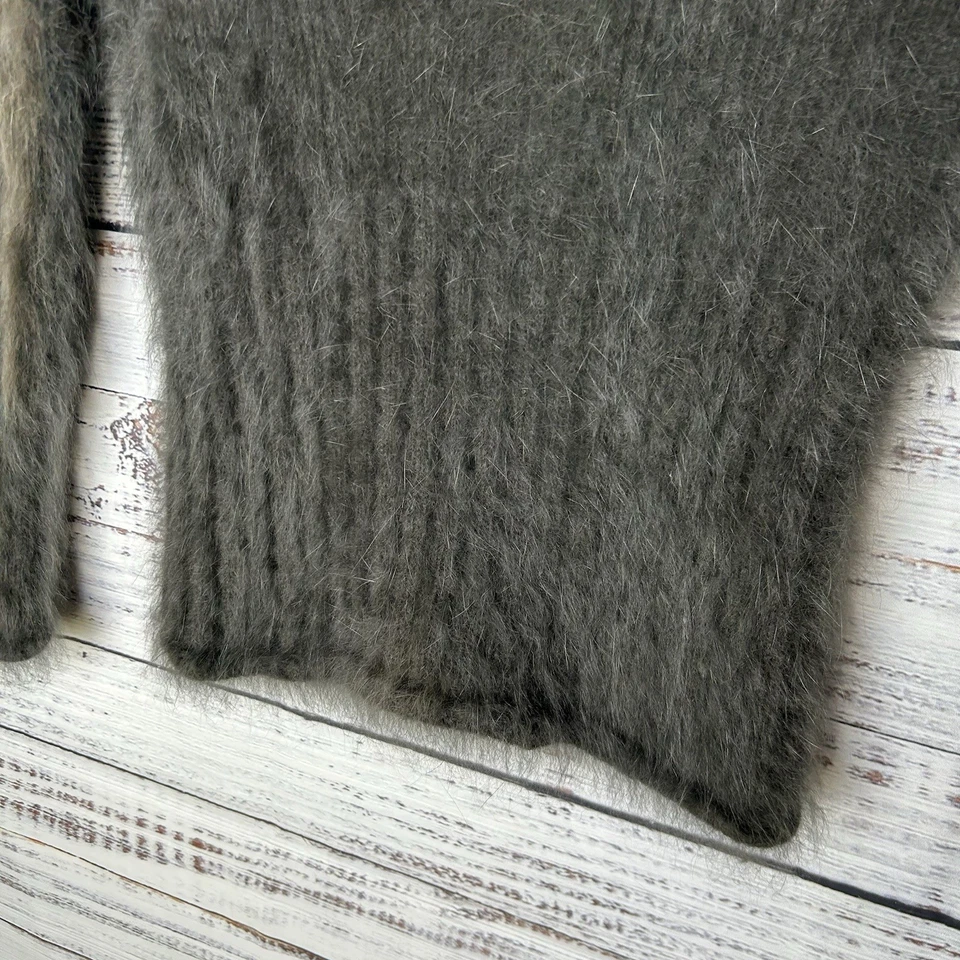 Suéter Pulôver Vintage Express Cabelo de Coelho Angorá Baby Fit Feminino Médio Raro - Imagem 2 de 4