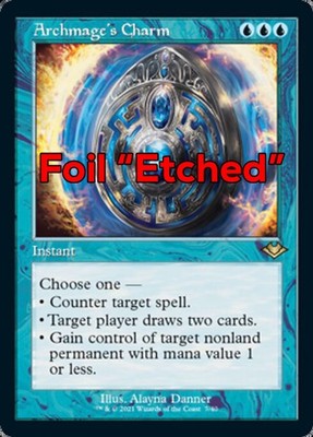 MTG ARCHMAGE's CHARM FOIL EXC - AMULETT DES ARZMAGOS - MH2 RETRO EN ETCHED