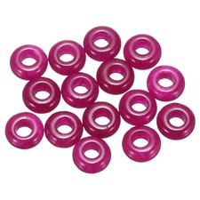 15pcs Natural Stone Beads 5x10mm Loose Necklace Craft Bead, Plum Red