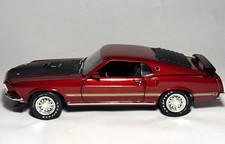 Ertl American Muscle 118 1969 Ford Mustang Mach 1 Candy Red 428 Cobra
