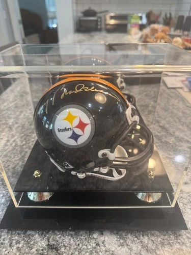 Terry Bradshaw Pittsburgh Steelers signed mini helmet with COA