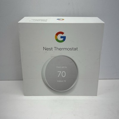 Google Nest Thermostat - Smart Programmable Wi-Fi Thermostat - White